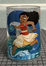 Disney Store Moana Cup Acrylic Plastic Liquid Affect in Glass 8 Oz picture