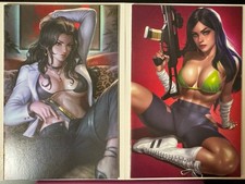 🔥 GEHENNA NAKED AGGRESSION #1 B & VIRGIN COVERS.  BURNS & NG Covers LTD 500 picture