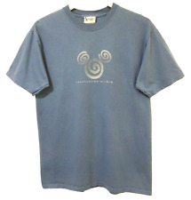 M Vtg 90s Walt Disney World Everlasting Mickey Koru Symbol Silver Blue T-Shirt M picture