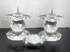 Swarovski Candle Holder Retired 010083 7600108000 European Pin Style picture