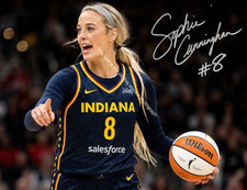Sophie Cunningham Signed Autograph Photo Indiana Fever Basketball WNBA HD138 picture