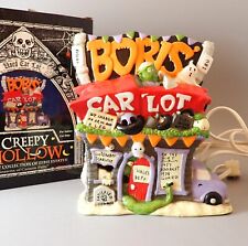 Creepy Hollow Boris' Used Car Lot Lighted Halloween NIB Midwest of Cannon Falls picture
