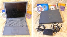 HP OmniBook 4150 laptop computer   w/ POWER CORD & CD DISCS /PROGRAMS windows picture