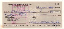 DONALD DEKE SLAYTON SIGNED CHECK FOR CHANGING TIMES MAGAZINE ASTRONAUT APOLLO picture