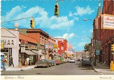 Greektown Detroit Michigan MI Street Scene Old Cars Continental c1980 Postcard picture