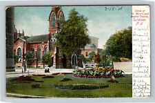 Syracuse NY-New York Circle Of St Mary's & Baptist Church Vintage c1908 Postcard picture