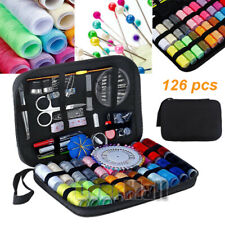 126pc Home Travel Sewing Kit Thread Threader Needle Tape Measure Scissor Thimble picture