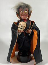 Vintage HALLOWEEN Vampire Rennoc Dracula Lights Up DOESN'T MOVE 17” picture