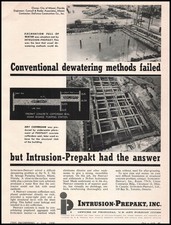 1956 Miami Florida Sewage Pumping Station Photos Intrusion Prepakt Inc. Print Ad picture