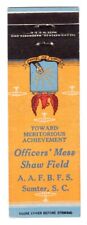 Matchbook: Army Air Force Officers' Mess Shaw Field - Sumter, SC picture