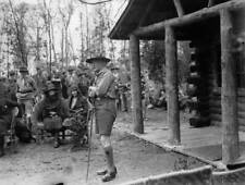 Robert Baden Powell making his speech at opening of Memorial Log C- Old Photo picture