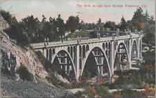 Postcard New Arroyo Seco Bridge Pasadena CA 1915 picture