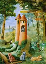  Cats` Paradise : Remedios Varo : Archival Quality Art Print picture