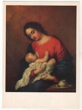 1983 Women Madonna baby nursing breastfeeding Mother Child OLD Russian Postcard picture