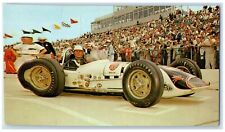c1950's 500 Mile Car Race Jud Larson Starting Point Indianapolis IN Postcard picture
