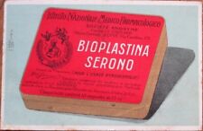 Drug/Pharmacy 1928 Italian Advertising Postcard: Bioplastina Serono w/Tin Image picture