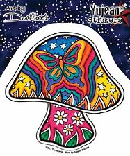 Dan Morris Celestial Butterfly Mushroom STICKER Decal 4 x 4 Weather/UV Resistant picture