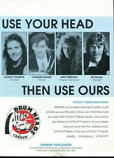 1994 Print Ad Cannon Attack Drum Heads w Charlie Adams Gil Moore Aynsley Dunbar picture