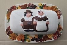 The Pilgrim Pair Publix Collectible Thanksgiving Butter Dish picture