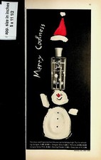 1958 Merry Coolness Christmas July Cologne Vintage Print Ad 7584 picture