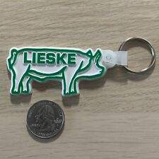 Lieske Genetics Hog Pig Henderson Minnesota Keychain Key Ring #40007 picture