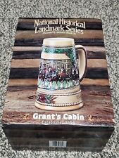 1988 Budweiser National Historic Landmarks Series Grant's Cabin Beer Mug Stein picture