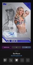 [DlGITAL CARD] TOPPS SLAM DUAL PERCEPTIONS S1 SR SOL RUCA BLUE SIGNATURE picture