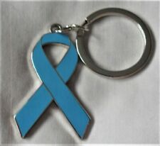 *NEW* Prostate Cancer Awareness ribbon enamel keyring.Badge picture