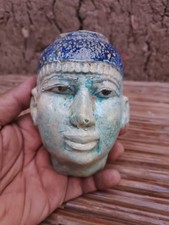 Ancient Egypt King Seti I Mask Statue Antiques Rare Antique Pharaonic Unique BC picture