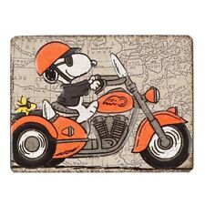 Peanuts 90147289-S Snoopy on A Chopper Embossed Tin Magnet picture