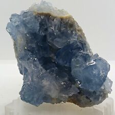 Large Celestite Crystal Geode Natural Blue Celestite Cluster Stone Display Piece picture