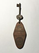 Vintage 1920’s Jen’s Marie Hotel Ponca City Oklahoma Skeleton Key And Fob picture