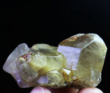 Natural Original Golden Hair Rutilated Clear Quartz Crystal Wand Point Specimen picture