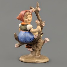 Goebel Hummel Culprit Figurine 141 3/0 Girl in Tree Germany Porcelain 4" RARE picture