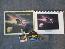 1994-1997 NASA MSFC TRW AXAF PRESENTATIONS & CREW MEMBER BADGE + DECAL + PIN picture