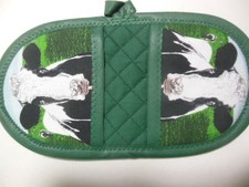 1 New HOLSTEIN COW (green background) Microwave potholder, handcrafted picture