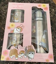 Mofusand Stainless Steel Bottle & 2P Mug Set B Design Pink authentic picture