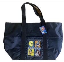 Looney Tunes Black Tote Bag - Tweety Bird, Bugs Bunny, Daffy Duck, Taz picture