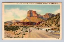 TX-Texas, End Of Guadalupe Range, Antique, Vintage Souvenir Postcard picture