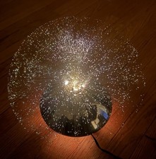 VTG MCM Cuda Galaxy 101 Fiber Optic Spaceship Lamp-11” H Changes Colors-WORKS picture