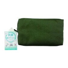 Nakabayashi Antiviral Fabric Pen Case, Wide, Khaki CPC-W01-KH picture