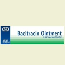 G & W Bacitracin Ointment First Aid Antibiotic For Bacterial Skin Infection 1 Oz picture