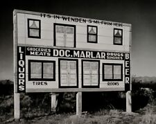 1942/72 ANSEL ADAMS Vintage General Store Billboard Wenden Utah Photo Art 11X14 picture