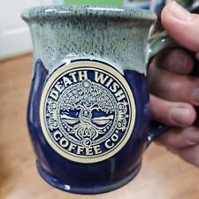 DEATH WISH COFFEE EARTH DAY MUG MADE BY DENEEN POTTERY picture