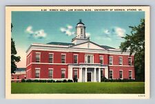 Athens GA- Georgia, Hirsch Hall, Law School Building, Antique, Vintage Postcard picture