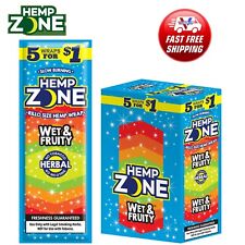 H. Zone Organic Herbal Wrap WET & FRUITY Full Box 15/5CT - 75 Wraps Total picture