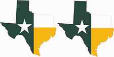 StickerTalk Green and Yellow Die Cut Texas Stickers, 1 Sheet of 2 Stickers, 3... picture