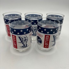 USA Moon Landing Man Apollo 11 Libby Glasses x5 1969 Vintage Nasa Rocket picture