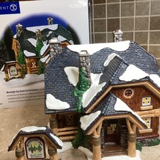 Department 56 Snow Village Moonlight Bay Bunk & Breakfast -With Box + Light Cord picture
