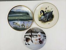 Vtg Pemberton & Oakes + Wildlife Habitat Canada + Gorham Set of 3 Plates Geese picture